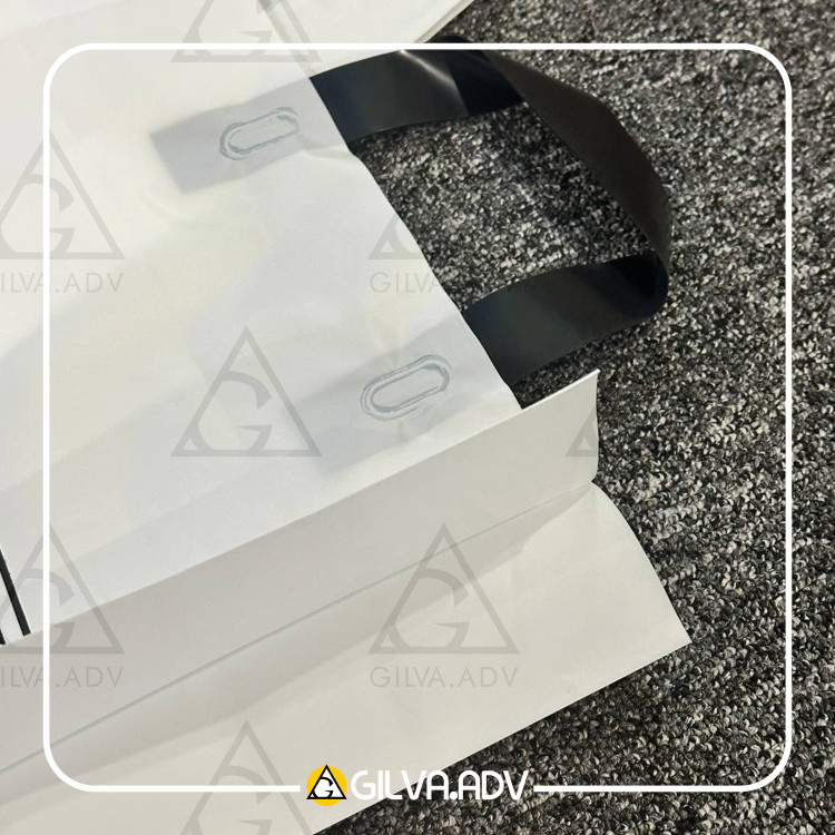 نایلکس مات سفید دسته بندی بغل کاست 20 کیلویی سایز 30 در 45 به همراه چاپ